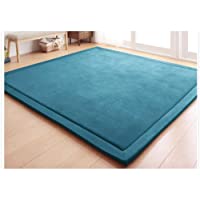 Loartee La Alfombra Engrosamiento Coral Terciopelo Alfombra Manta de rastreo para niños Alfombras Suaves de Tatami…